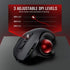 2.4G wireless Bluetooth dual-mode, Black red ergonomic trackball mouse, optical roller ball mouse, programmable mute button