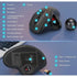 2.4G wireless Bluetooth dual-mode, Black red ergonomic trackball mouse, optical roller ball mouse, programmable mute button