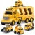 5-in-1 Construction Truck for 3-9 Year Old Boys and Girls - Friction Power Vehicle Car for Toddlers 1-3,Carrier for Kids 3-5 - Christmas and Birthday Gifts