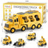 5-in-1 Construction Truck for 3-9 Year Old Boys and Girls - Friction Power Vehicle Car for Toddlers 1-3,Carrier for Kids 3-5 - Christmas and Birthday Gifts