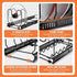 Expandable Pot and Pan Organizers Rack, 10+ Pans and Pots Lid Organizer Rack Holder, Kitchen Cabinet Pantry Bakeware Organizer Rack Holder with 10 Adjustable Compartments (Black)