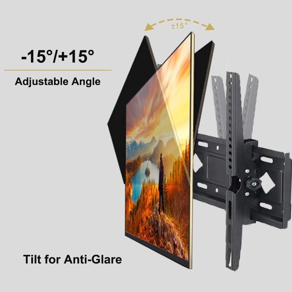 Tilt TV Wall Mount Bracket for 26-65 inch TVs, Wall Mount TV Bracket Flush Mount Space Saving, TV Mount Bracket Hold Up 130lbs