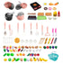 14 Pcs Kids Kitchen Playset, Toddler Pretend Play Kitchen Toys with Pots and Pans, Cookware, Utensils and Foods, Play House Cooking Acccessories Early Educational Toy for 3 4 5 6 Boys Girls