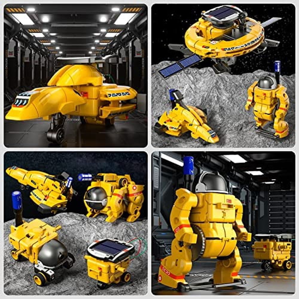 STEM Projects for Kids Ages 8-12 12-16，6-in-1 Building Science STEM Kits for Boys Kids,Solar Robot Kit Space Toys Birthday Gifts for 8 9 10 11 12 13 14 15 16 Year Old Boys Girls Teens