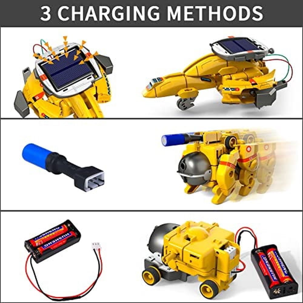 STEM Projects for Kids Ages 8-12 12-16，6-in-1 Building Science STEM Kits for Boys Kids,Solar Robot Kit Space Toys Birthday Gifts for 8 9 10 11 12 13 14 15 16 Year Old Boys Girls Teens