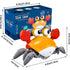 Orange Crawling Crab Baby Toys 6-12 Months,Fun Moving Infant Toys with Music Lights,Toy Gifts for Babies,Toddlers,Kids