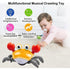Orange Crawling Crab Baby Toys 6-12 Months,Fun Moving Infant Toys with Music Lights,Toy Gifts for Babies,Toddlers,Kids