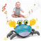 Aiqi Red Crawling Crab Baby Toys,Toddler Moving Interactive Toy with Music Lights for Babies,Toddlers,Kids