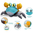 Aiqi Red Crawling Crab Baby Toys,Toddler Moving Interactive Toy with Music Lights for Babies,Toddlers,Kids