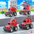 Toddler Car Toys for 1 Year Old Boys, Fire Truck Toys for 2 Year Old, Friction Powered Vehicles Set for 1-3 Baby Boys Birthday Gifts