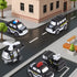 Carrier Truck Transport Car ,7-in-1 Police Truck Toy Vehicle Set with 4 Toy Cars & 1 Helicopter,Friction Powered Car Toys for Toddlers Kids 2 3 4 5 Years Old