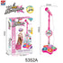 Karaoke Machine with Lights,Microphone with Adjustable Stand Singing Karaoke Machine