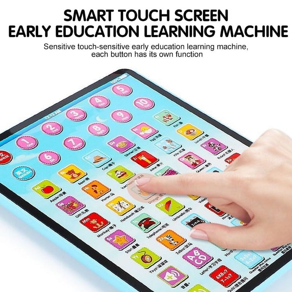 Learning Tablet with ABC/Words/Numbers/Games/Music,Interactive Educational Electronic Learning Pad Toys