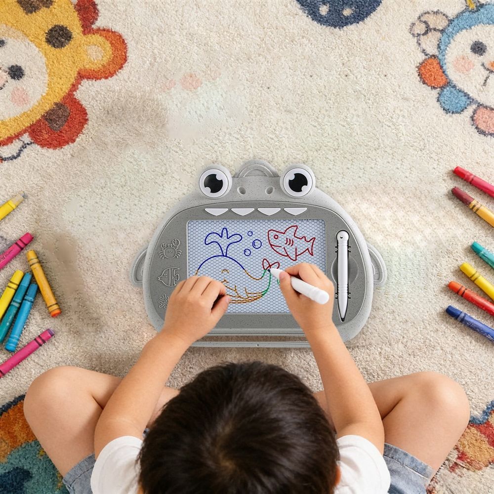 Magnetic Drawing Board, Educational Toddler Toys Color Erasable Doodle Board with Stylus, Portable Painting Writing Pad, Etch & Sketch Pad Early Learning Toys for Age 1 2 3 Boys Girls