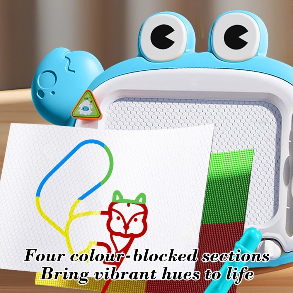 Magnetic Drawing Board, Toddler Toys Color Erasable Doodle Board with 4 Stamps, Travel Painting & Writing Pad, Portable Sketch Pad Learning and Educational Toys for Age 1 2 3 Boys Girls