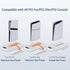 PS5 Cooling Station,PS 5 Pro Stand vertical and 3 Levels Turbo Fan with Dual Charging Station for PlayStation 5 Pro/Slim,PS 5 Accessories Kit,Headset Holder for PS 5 Digital/Disc-White