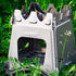 Camping Stove - Stainless Steel Folding Burner for Picnic, 1 Stove Included