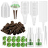 103 Piece Hydroponic Pods Kit, Grow Anything with Grow Sponges, Baskets, Domes, Labels, Compatible with All Hydroponics Brands