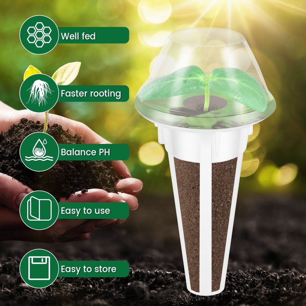 103 Piece Hydroponic Pods Kit, Grow Anything with Grow Sponges, Baskets, Domes, Labels, Compatible with All Hydroponics Brands