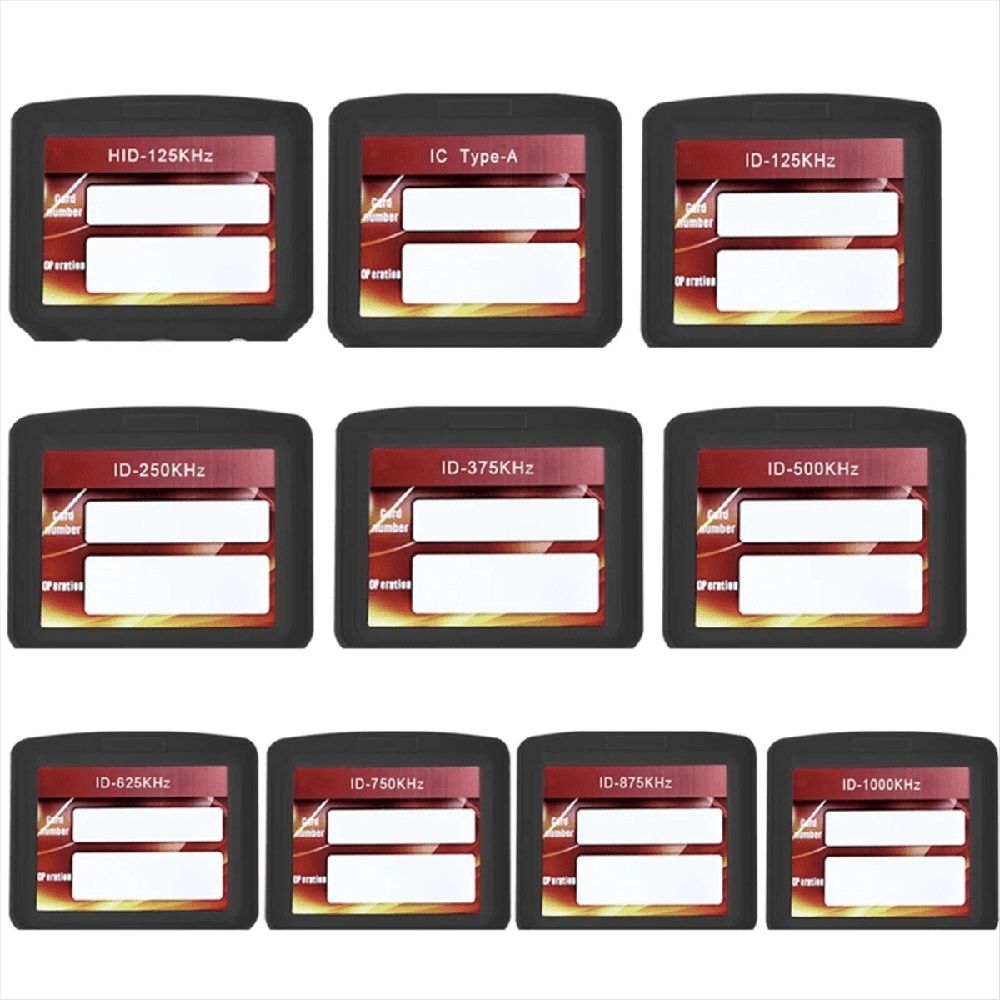 10 Frequency RFID NFC Smart Card Reader Writer Duplicator+5XCUID Card 125K 13.56MHz RFID Copier Key Replicator