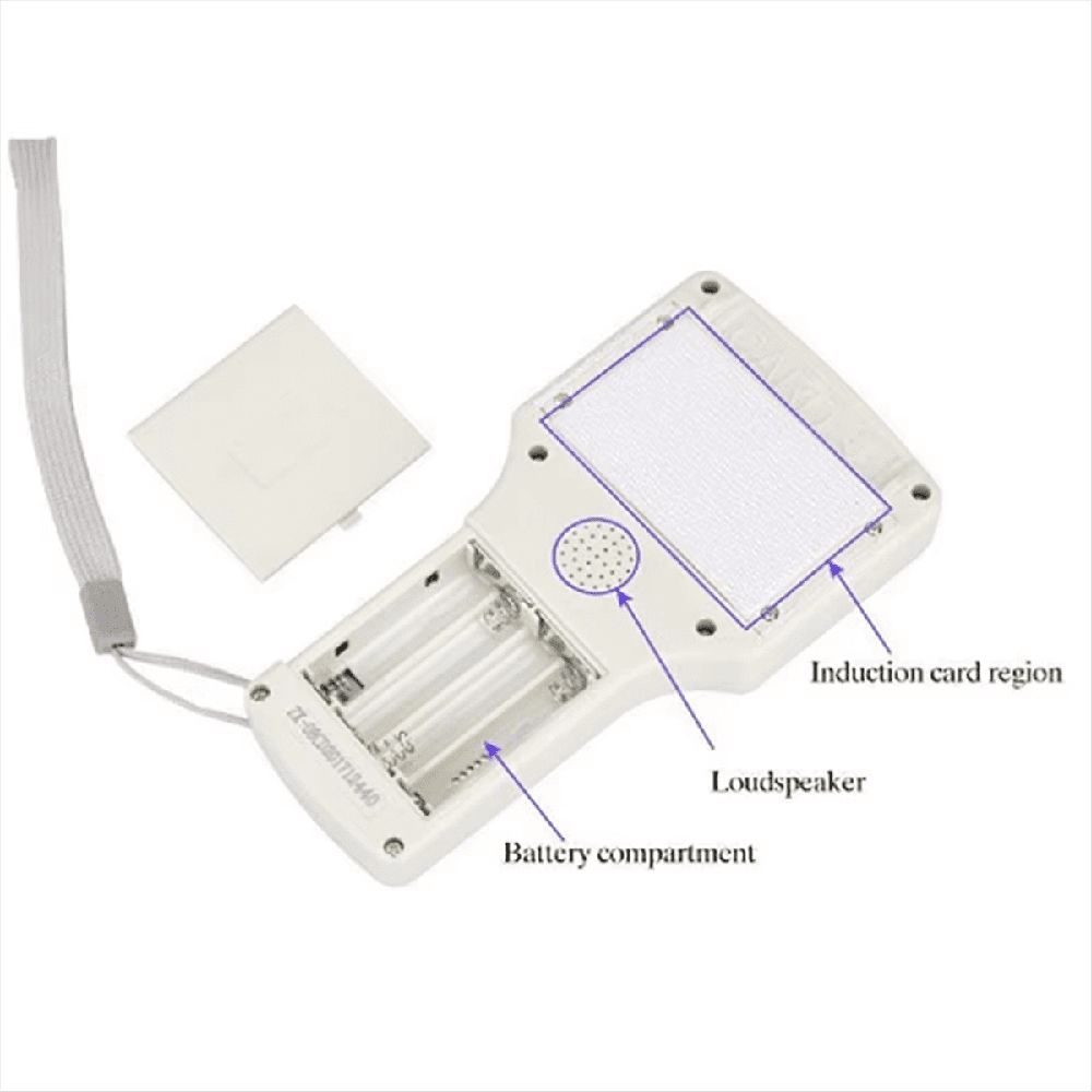 RFID NFC Smart Card Reader+5XT5577 Keychain/Card RFID Duplicator 125K 13.56MHz IC/ID Key Writer RFID Replicator,1 x Smart Card Reader Kit,Creamy white