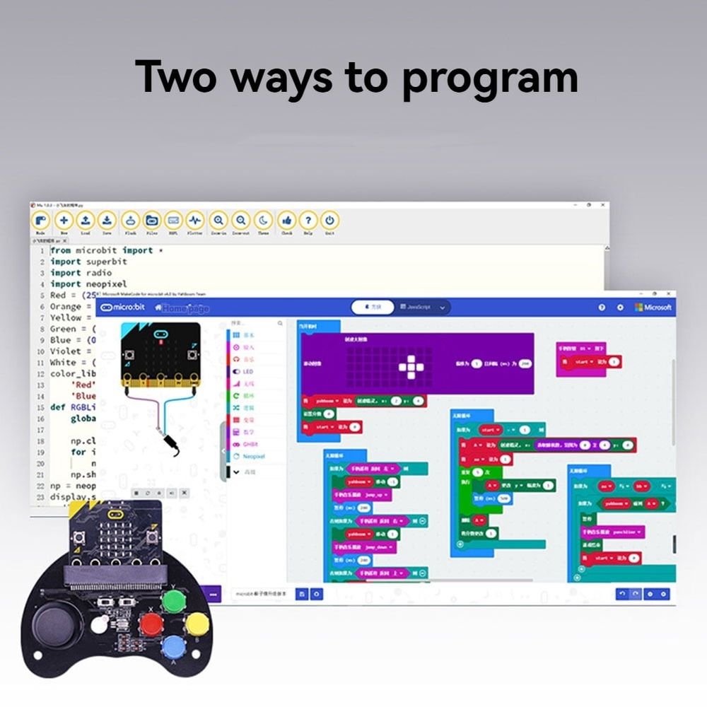 Robot Car Remote Control Handle Game Joystick V2 Joystick Breakout Expansion Board for Kids,1 * Game Expansion Board
