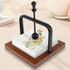 Wood Napkin Holder for Table, Square Tabletop Napkin Dispenser, Cocktail Napkin Holder with Sophisticatedly Metal Center Bar, for Home, Kitchen, Office, Restaurant, Hotel, Cafe, Bar