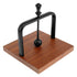 Wood Napkin Holder for Table, Square Tabletop Napkin Dispenser, Cocktail Napkin Holder with Sophisticatedly Metal Center Bar, for Home, Kitchen, Office, Restaurant, Hotel, Cafe, Bar