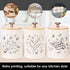 3 Pack Metal Kitchen Canister Set, 25 OZ Coffee Sugar Tea Canister Jars, Kitchen Airtight Food Storage Jars, Airtight Coffee Container, Tea Organizer, Sugar Canister with Airtight Wooden Lid