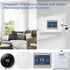 Thermostat Lock Box, 5.9 x 5.9 x 2 inch Square Thermostat Cover with Key, Clear AC Thermostat Guard Box Cover, Small Acrylic Lock Box for All Type Thermostat Prevent Tampering