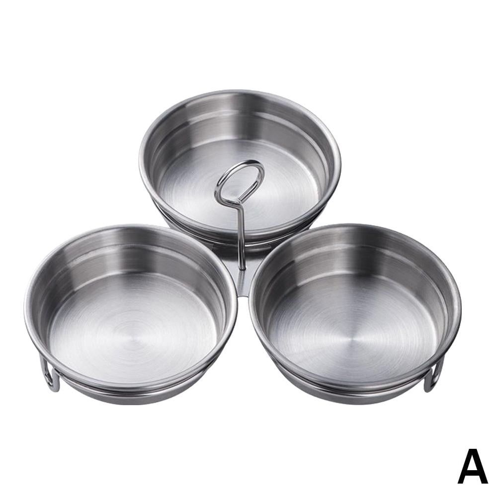 Poached Egg Cooker Steel Egg Poacher,3-Cup Poached Egg Cooker,Nonstick Pan Poaching With Cups,Egg Rack Poacher Egg