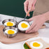 Poached Egg Cooker Steel Egg Poacher,3-Cup Poached Egg Cooker,Nonstick Pan Poaching With Cups,Egg Rack Poacher Egg