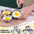 Poached Egg Cooker Steel Egg Poacher,3-Cup Poached Egg Cooker,Nonstick Pan Poaching With Cups,Egg Rack Poacher Egg