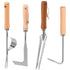 4 Pack Weed Puller Tool, Stainless Steel Crack Weeder Tool, Crevice Uprooting Weeding Digger Tools, Gardening Weed Remover Tools for Cracks, Driveways, Lawn Edger, Moss Removal