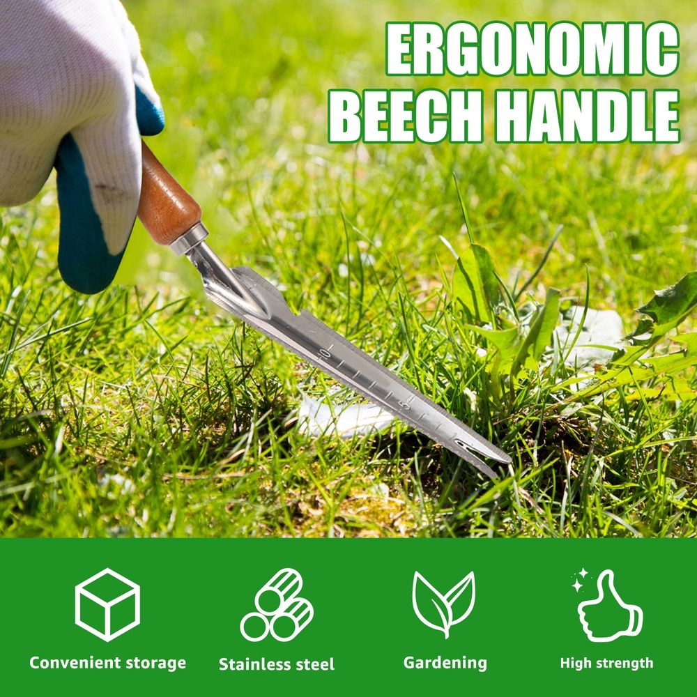 4 Pack Weed Puller Tool, Stainless Steel Crack Weeder Tool, Crevice Uprooting Weeding Digger Tools, Gardening Weed Remover Tools for Cracks, Driveways, Lawn Edger, Moss Removal