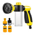 High Pressure Foam Cannon Spray Gun, Car Wash Soap Dispenser with 8 Patterns, Garden Hose Nozzle for Watering Plants, Snow Foam Lance