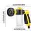 High Pressure Foam Cannon Spray Gun, Car Wash Soap Dispenser with 8 Patterns, Garden Hose Nozzle for Watering Plants, Snow Foam Lance
