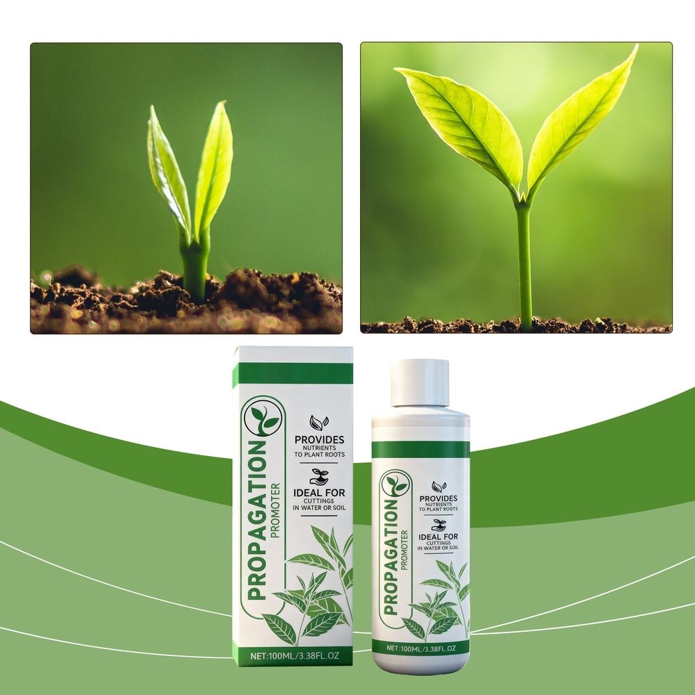 Indoor Plant Propagation Drops Rooting Agent Liquid, Promote Growth, Reduce Transplant Shock, Healthier Roots, For Cuttings, Hydroponics, Indoor and Outdoor Plants