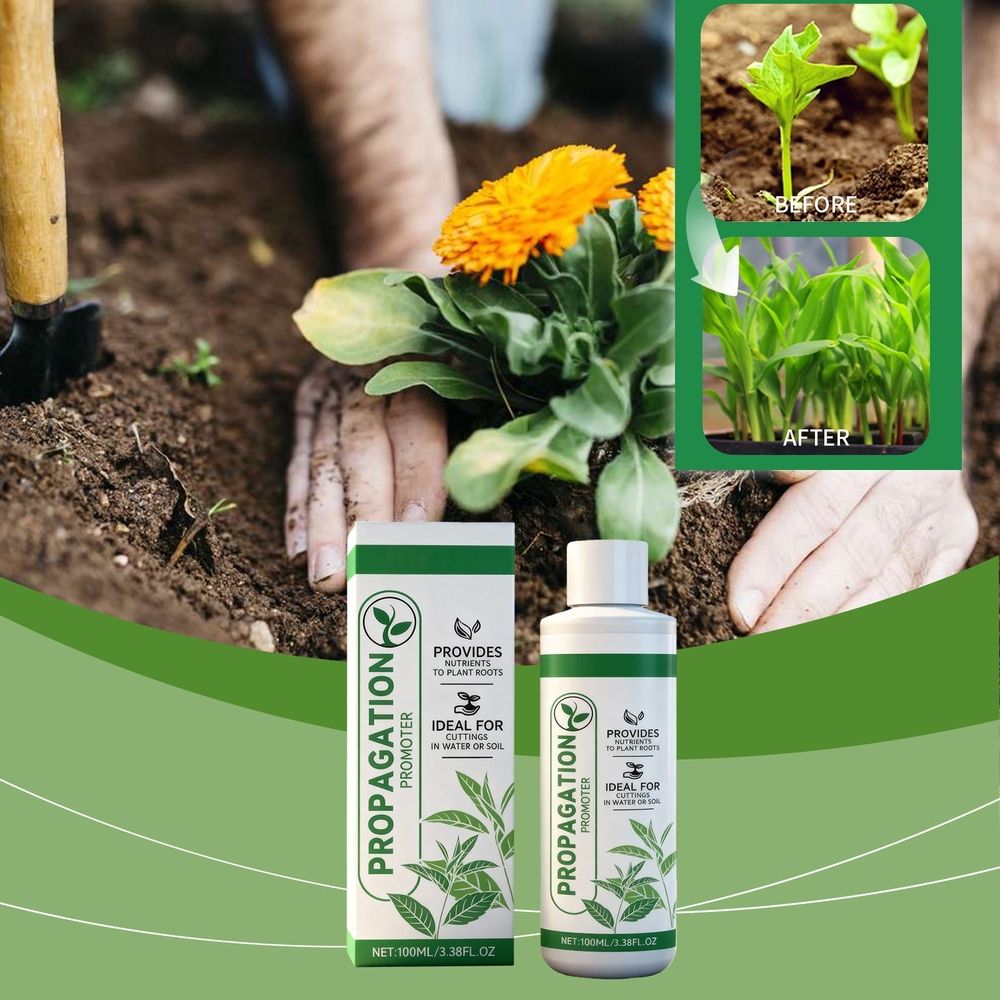 Indoor Plant Propagation Drops Rooting Agent Liquid, Promote Growth, Reduce Transplant Shock, Healthier Roots, For Cuttings, Hydroponics, Indoor and Outdoor Plants