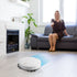 White  Intelligent Sweeping Robot With Mop Function Automatic Charging Vacuum For Hardwood Floor