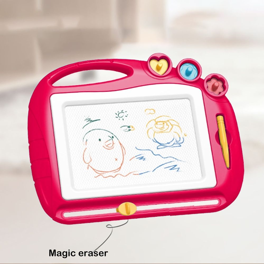 Red  Red Children Colored Magnetic Drawing Board For Kids Erasable Graffiti 29X22Cm