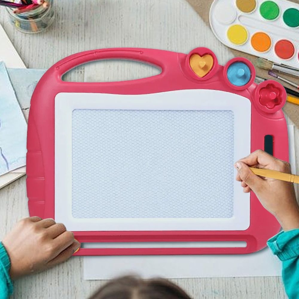 Red  Red Children Colored Magnetic Drawing Board For Kids Erasable Graffiti 29X22Cm