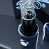4-in-1 Electric Nose Hair Trimmer, LED Display, Waterproof(BLUE)