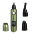 4-in-1 Electric Nose Hair Trimmer, LED Display, Waterproof(BLUE)