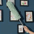 Extendable Electrostatic Duster | Stainless Steel Pole + Microfiber Cloth | Traps Dust & Pet Hair Without Spreading, Reaches High Corners for Effortless Home Cleaning!/pale green