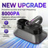 Wireless Smart Mite Vacuum, 8000Pa Strong Suction & High-Frequency Tapping, HEPA Filtration, Deep Cleaning for Whole Home.(silvery grey)