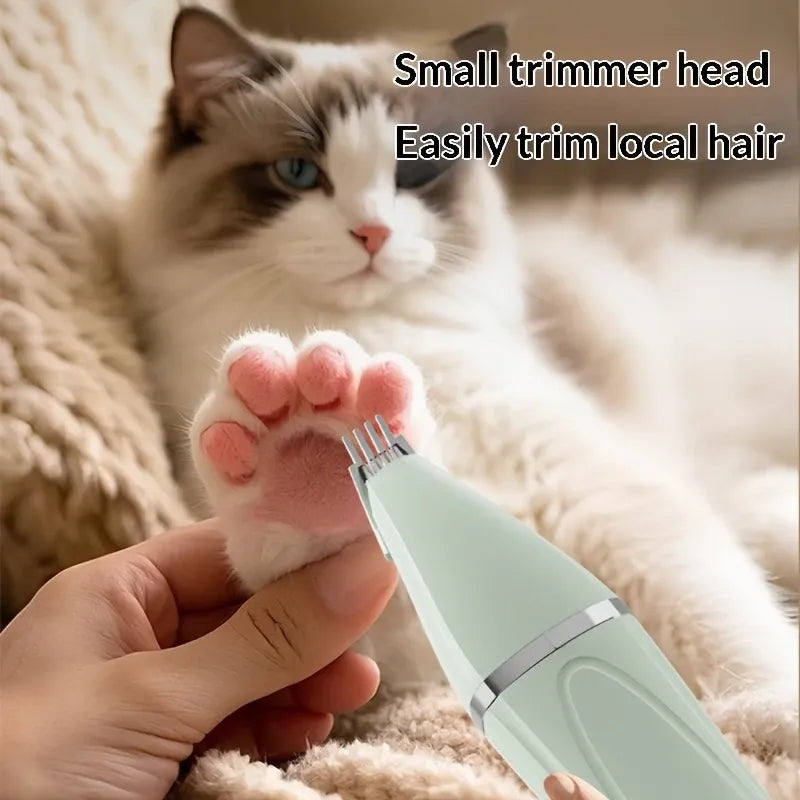 🐾 Must-Have for Pet Parents | 4-in-1 Multi-Functional Pet Clippers, Grooming Done in One!(GREEN)