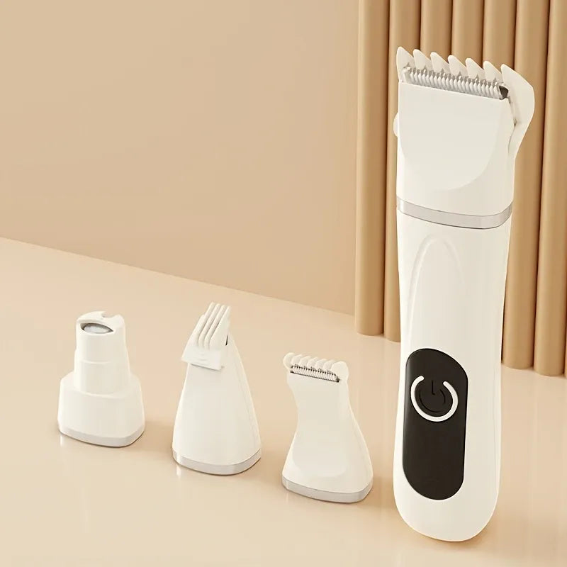 🐾 Must-Have for Pet Parents | 4-in-1 Multi-Functional Pet Clippers, Grooming Done in One!(GREEN)