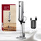 Electric Milk Frother Egg Beater 2-in-1 Type-C Charging 304 Stainless Steel 3-Speed Adjustable Dual Replaceable Heads 1500mAh Coffee Foaming Baking Artifact.*(Double-layer electric milk bubbler+egg beater+storage bracket +TypeC charging cable)