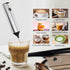 Electric Milk Frother Egg Beater 2-in-1 Type-C Charging 304 Stainless Steel 3-Speed Adjustable Dual Replaceable Heads 1500mAh Coffee Foaming Baking Artifact.*(Double-layer electric milk bubbler+egg beater+storage bracket +TypeC charging cable)